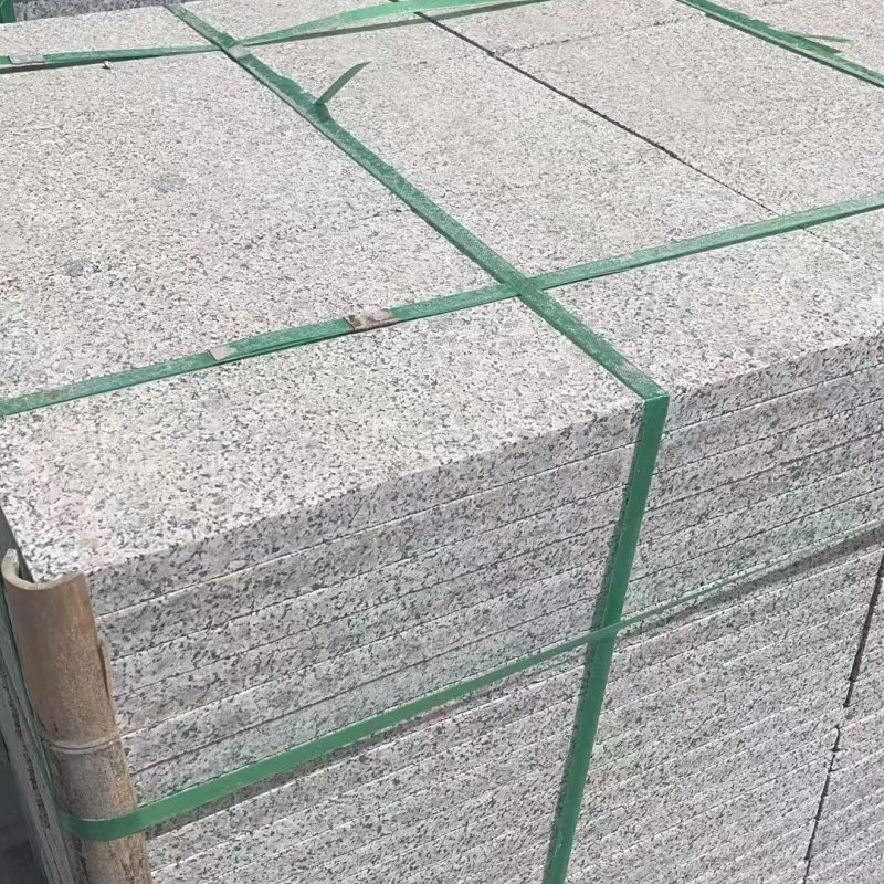 甘南芝麻白地铺石石材厂家